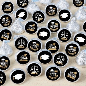 Big Dot of Happiness Law School Grad - Future Lawyer Graduation Party Small Round Candy Stickers - Party Favor Labels - 324 Count - 1 of 4