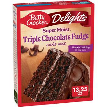 Betty Crocker Triple Chocolate Fudge Super Moist Cake Mix - 13.25oz