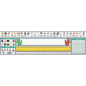 North Star Teacher Resources Traditional Manuscript Canadian Desk Plates, 19" x 5", Pack of 36 - 1 of 3