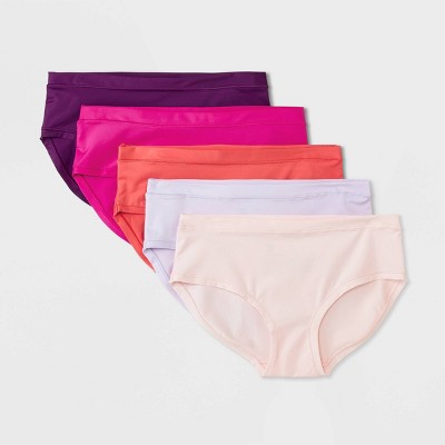 Cat & Jack Youth Girls' 5PK Heart Seamless Hipster Underwear Size Medium  (7/8)