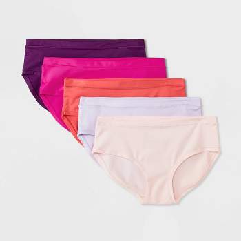 Hanes 178473 Womens Microfiber Hipster 4-Pack Stainless Steel Size
