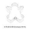 Unique Bargains Pastry Cutter Christmas Hat-Shaped Dishwasher Safe Stainless Steel Silver Tone 1Pcs - 3 of 4