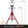 COZONY Adjustable Pipe Stand, 28-52 Inch Height V Head 4 Ball Transfer for 1/8-12 Inch Pipe Welding Fabrication - 3 of 4
