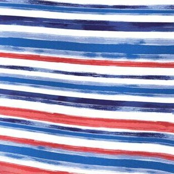 bright cobalt painterly stripe
