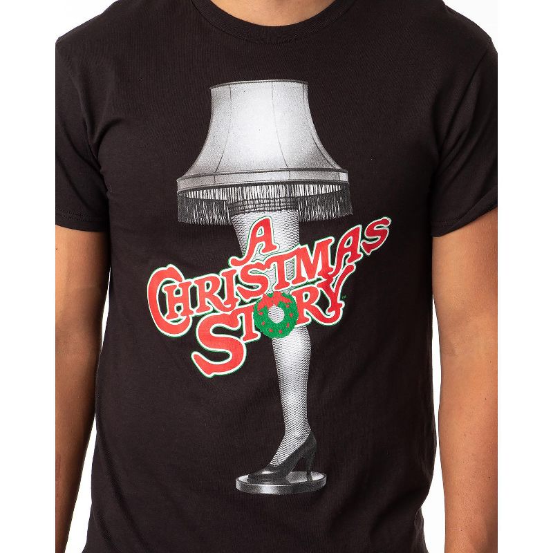 A Christmas Story Men's Major Award Leg Lamp And Movie Logo Graphic T-Shirt, 2 of 4