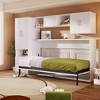 TIRAMISUBEST Twin Size Murphy Bed Wall Bed with Open Shelves and 2 Storage Drawers, Folding Murphy Cabinet Bed with Built-in Wardrobe and Table - 3 of 4