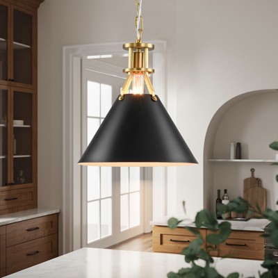Rennnsan Eivora 12"W 1-Light Dome Modern Dimmable Pendant