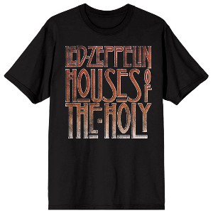 Led Zeppelin Houses Of The Holy Crew Neck Short Sleeve Men's Black T-shirt - 1 of 3