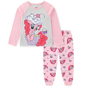 My Little Pony Pinkie Pie Girls 2 Piece Long Sleeve Shirt and French Terry Pants Set for Big Kids - Size 12 - 1 of 4