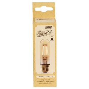 Feit Electric T10 E26 (Medium) LED Bulb Amber 40 Watt Equivalence 1 pk - 1 of 1