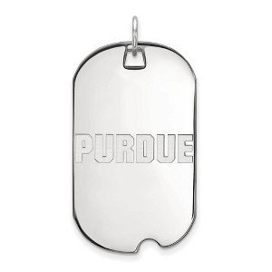 Black Bow Jewelry 14k White Gold Purdue Boilermakers NCAA Large Pendant - 1 of 3