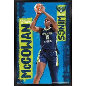 Trends International WNBA Dallas Wings - Teaira McCowan 25 Framed Wall Poster Prints - 1 of 4
