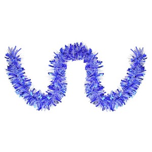 Northlight 600" Festive Wide Cut  Garland - Blue/White - 1 of 3