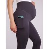 Women's Over the Belly Side Pocket Active Maternity Leggings | Motherhood Maternity - 4 of 4