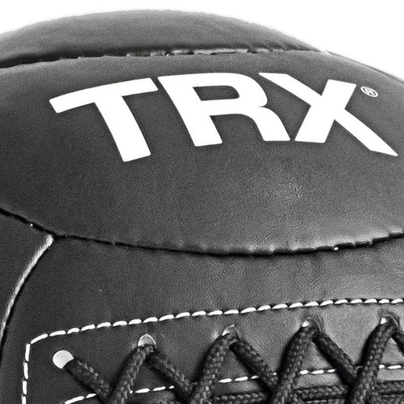 TRX 16 Pound Wall Ball Home Gym Strength Training Weighted Equipment with Non-Slip Exterior for Leveling Up Full Body Workouts, Black (14 Inch), 3 of 8