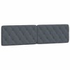 vidaXL Headboard Cushion Dark Gray 76" Velvet - 2 of 4