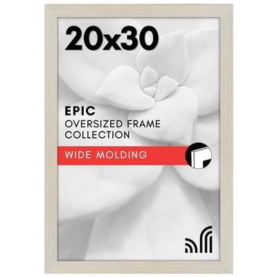 Americanflat 20x30 Poster Frame in Light Wood with Polished Plexiglass - Horizontal and Vertical Formats with Included Hanging Hardware