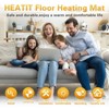 Docred 20/30 Sqft Electric Radiant Heated Floor System, Heated Floor Mat with Digital Floor Sensing Thermostat Installation Monitor for home office - 3 of 4