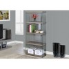 NicBex Transitional Bookcase 3/4/5 Tier Low-Profile Design Grey Eco-Friendly Laminate Bedroom Office Floating Shelf Effect - 2 of 4