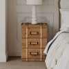JIONJOY Retro Distressed Wood Nightstand - Fully Assembled 3-Drawer Side Table for Bedroom & Living Room - 4 of 4