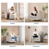 Sofa Accent Chair, 33" Reading Chair for Bedroom, Toll Free Setup Living Room Accent Chairs, Comfy Armchair Living Room, All wood Reading Nook, Beige - 3 of 4