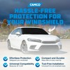 Camco Durable Compact Universal On the Go Vinyl RV Tow Car Windshield Protector from Chips and Cracks with Tool Free Installation, Black - 2 of 4
