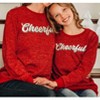Girl's Cheerful on Sparkly Glitter Sweatshirt - Southern Grace - 2 of 3