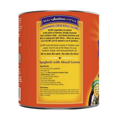 Glory Gluten Free Foods Seasoned Southern Style Mixed Greens 27oz