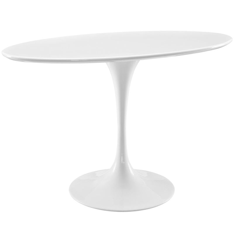 48&#34; Lippa Oval Wood Top Dining Table White - Modway, 3 of 7