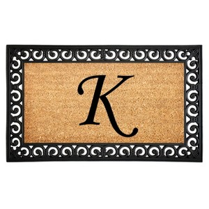 Calloway Mills 104132436K Gabriel Monogram Doormat 24 In. x 36 In. (Letter K) - 1 of 1
