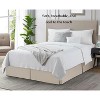 LISM 14 Inch Drop Microfiber Bed Skirts Hotel Quality Pleated Shrinkage and Fade Resistant - 3 of 4