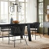 4-Arm Chandelier with Trim Shades Black - Threshold™ designed with Studio McGee: Polyester/Cotton, Metal Body, UL Listed - image 2 of 4