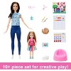 Barbie Art Therapy Playset with 2 Dolls, Pet & Accessories, Shirt on Small Doll Rotates Emoji (Target Exclusive) - image 3 of 4