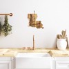Totally Bamboo Origins Louisiana Cutting Board Brown: Rock & Branch, Acacia, Lightweight, Stamped Design, 13"x12" - 3 of 4