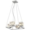 Chloe Lighting CH20038CM16-UP4 Trilluminate Contemporary 4 Light Chrome Finish Crystal Shade Mini Chandelier 16" Wide - 2 of 3