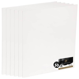 New York Central Watercolor Paper Sheets, 22x30 Inch, 140lb Hot Press, Pack of 50 - Professional Grade, Acid-Free, Archival - For Wet and Dry Media - 1 of 4