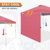 EAGLE PEAK Pop Up Canopy Tent with 1 Sidewall, Easy Setup Event Tent - 3 of 4