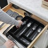 AuldHome Design Farmhouse Enamelware Silverware Organizer, Divided Cutlery Utensil Drawer Organizer - 4 of 4