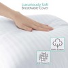 Nestl Set of 2 Soft and Fluffy Down Alternative Pillow , 100% Cotton Pillow with Polyester Fiber Filling - image 2 of 4