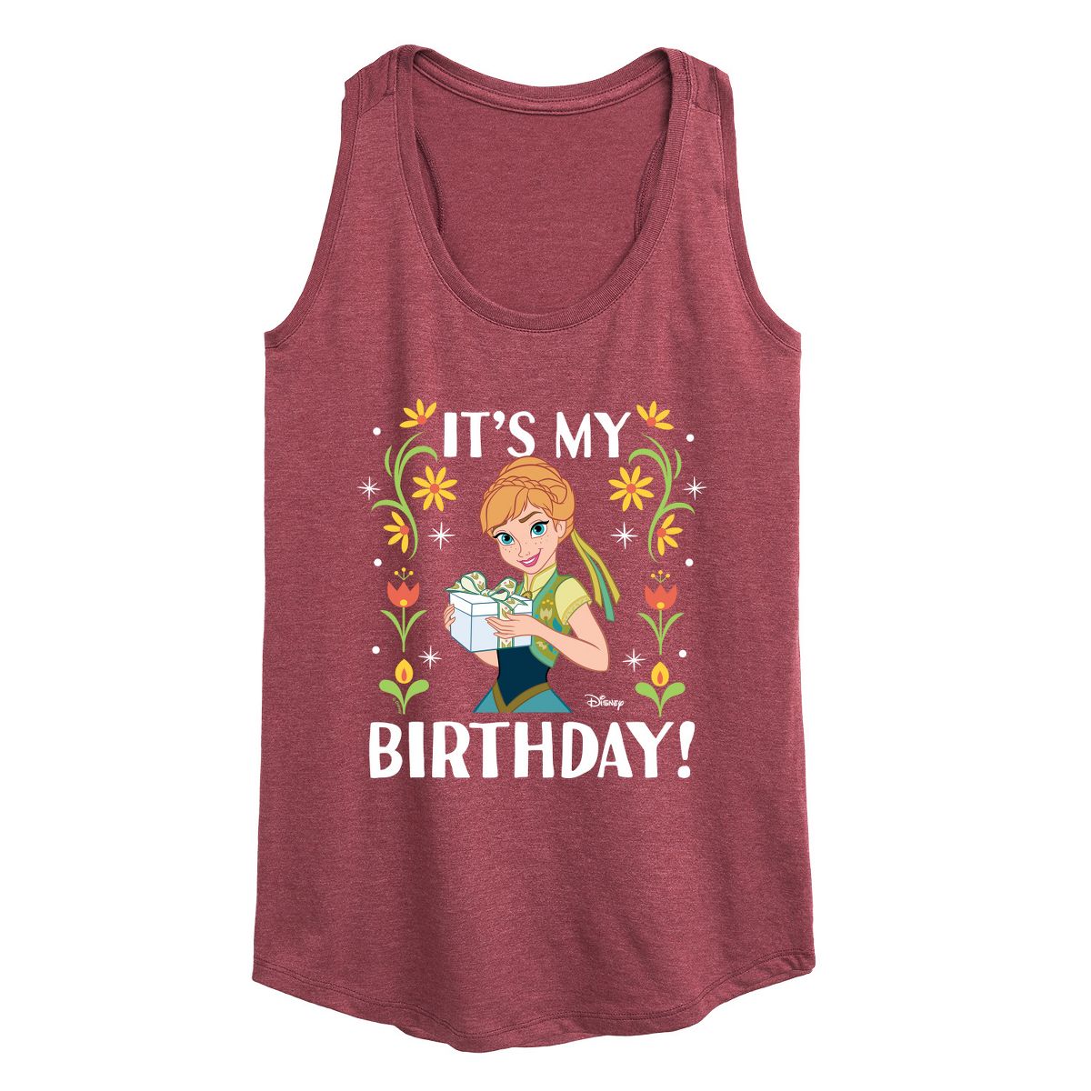 Women's - Disney - Anna It's My Birthday Graphic Racerback Tank - thumbnail 5