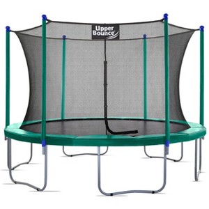 Upper Bounce Round Trampoline Set with Safety Enclosure System - Backyard Trampoline - Outdoor Trampoline for Kids - Adults - 1 of 4