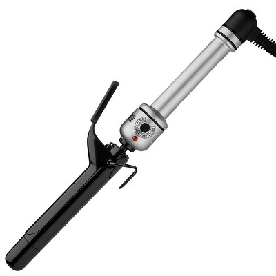 Hot Tools Pro Signature Ceramic Titanium Curling Iron - 1" - Black/Silver