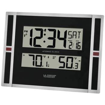 La Crosse Technology® Battery-powered Lcd Wireless 2-piece Digital Weather  Thermometer Station With Hygrometer And Calendar : Target