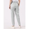 INSPIRE CHIC Women's Satin Drawstring Elastic High Waist Shiny Silky Cargo Pants - 4 of 4