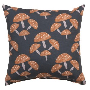 12x12 inch ClimaWeave Pillow – Amanita Mushroom Decorative Accent by Manual Woodworkers and Weavers - 1 of 3