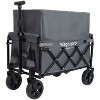 CAVINAS Expandable Dual-Layer Utility Wagon Cart, Lightweight Folding Wagon with 100% Extra Space, Shopping Cart for Camping, Sports - 2 of 4