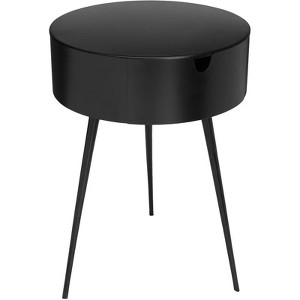 Bali Black Metal Nightstand-Meridian Furniture - 1 of 4