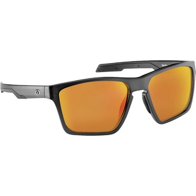 Flying Fisherman Sandbar Sunglasses - Matte Crystal Black/amber-red Mirror  : Target
