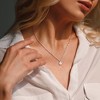 EVERLY JEWELRY  |   14K White Gold 1/2 CT TW Lab Grown Diamond Solitaire Pendant with Chain - image 4 of 4