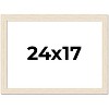 PosterPalooza | 24x17 Wide Barnwood Picture Frame, UV Acrylic, 6 Finishes - Grey, Brown, White, and Black - 2 of 4